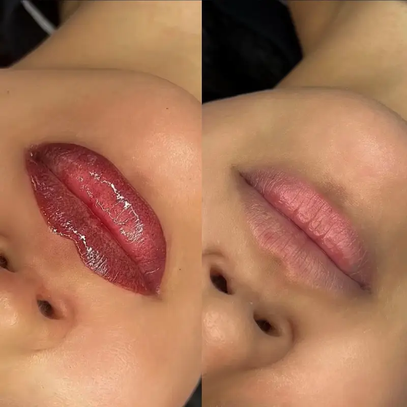 Resultaat PMU lip blush / velvet lips – natuurlijke kleur en contour